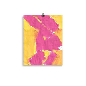 The World of Pink and Yellow Poster